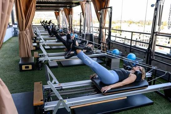 Reformer equipment at Natural Pilates Manhattan Beach